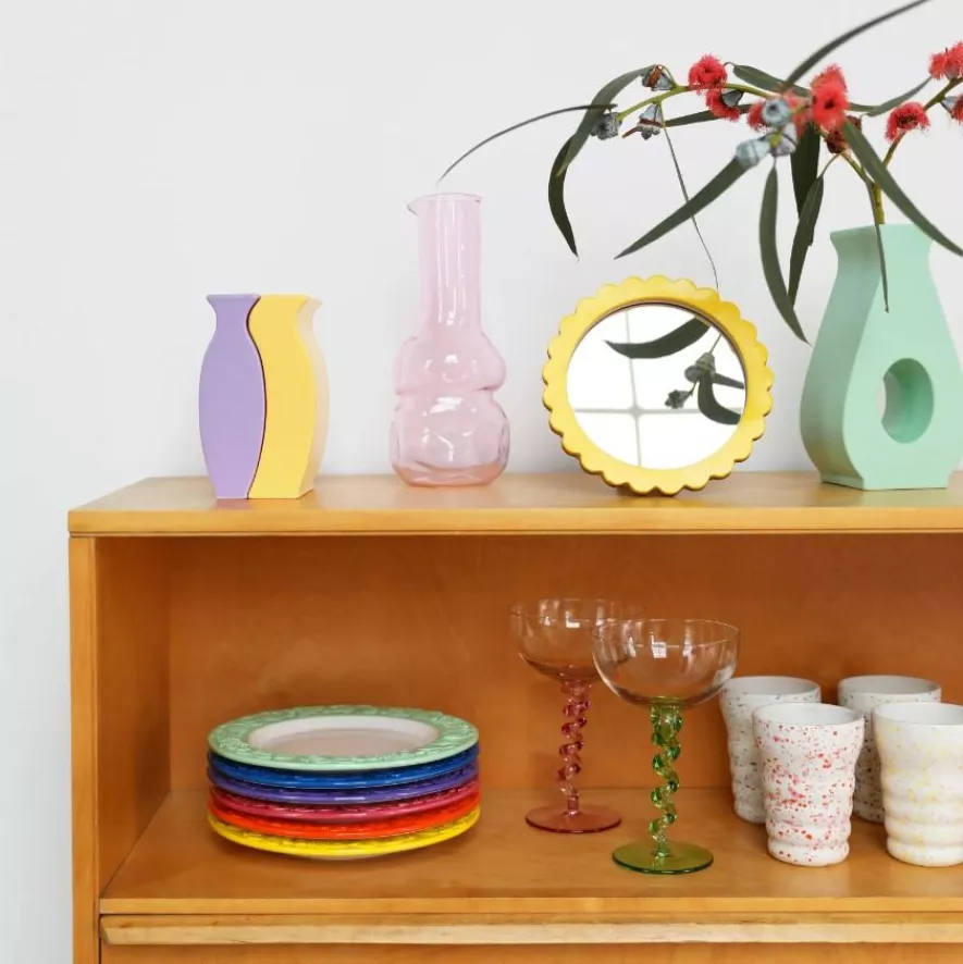 & klevering Spiral Coupe Champagneglazen Set van 2 - Roze - Afbeelding 2