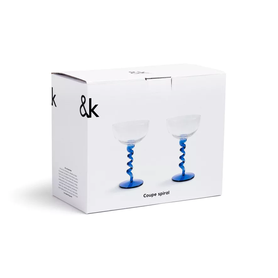 & klevering Spiral Coupe Champagneglazen Set Van 2 - Groen | Elegante Tafelaccessoires - Afbeelding 3