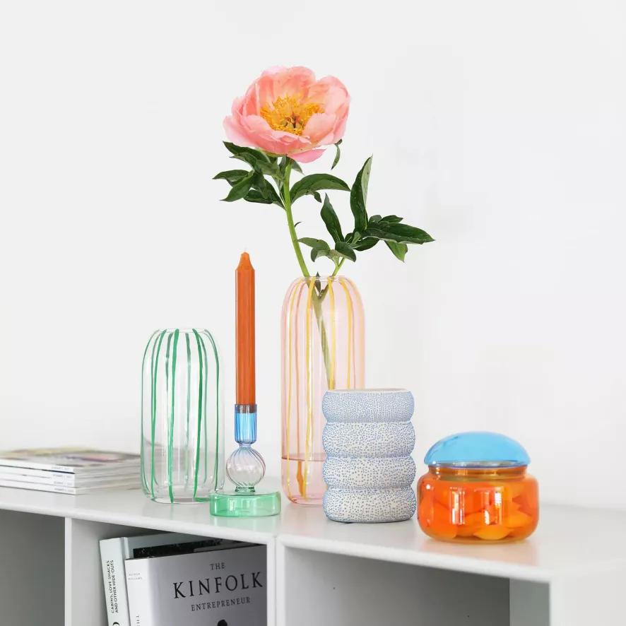 & klevering Sweep Vaas Transparant - Stijlvolle Woonaccessoire - Afbeelding 4