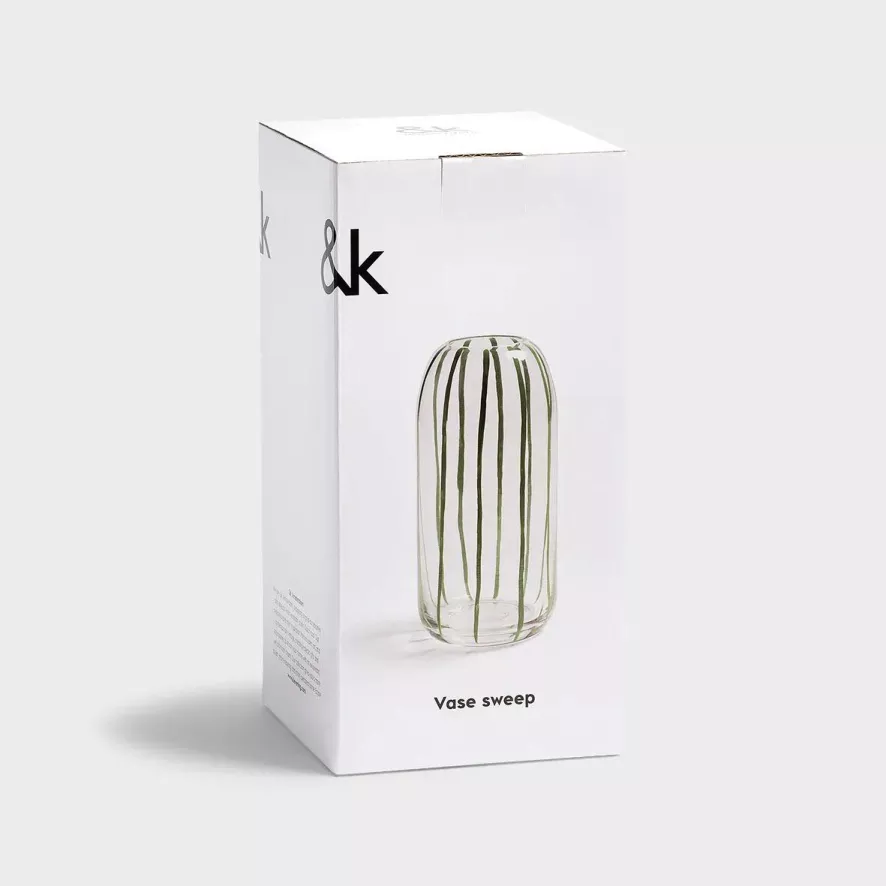 & klevering Sweep Vaas Transparant - Stijlvolle Woonaccessoire - Afbeelding 5