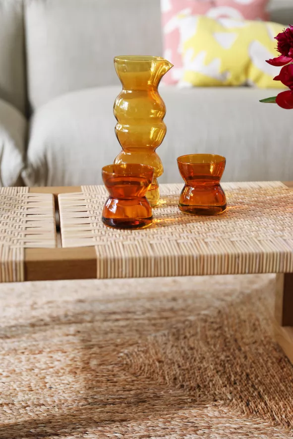 & klevering Totem Karaf Oranje - Stijlvolle Tafelaccessoires voor Elk Moment - Afbeelding 3