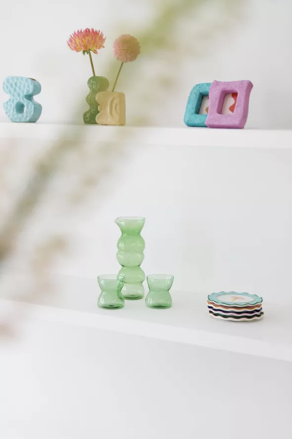 & klevering Totem Karaf Oranje - Stijlvolle Tafelaccessoires voor Elk Moment - Afbeelding 6