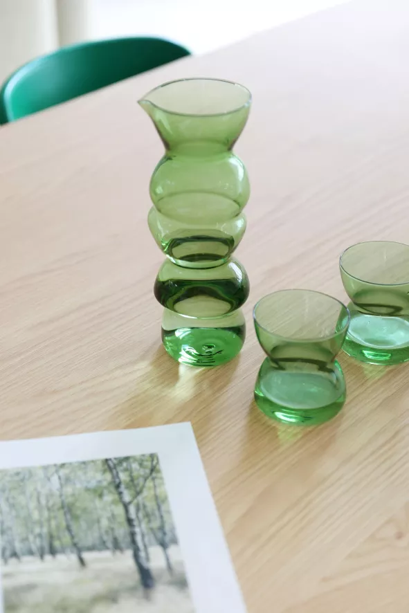 & klevering Totem Karaf Groen - Duurzame Tafelaccessoires - Afbeelding 5