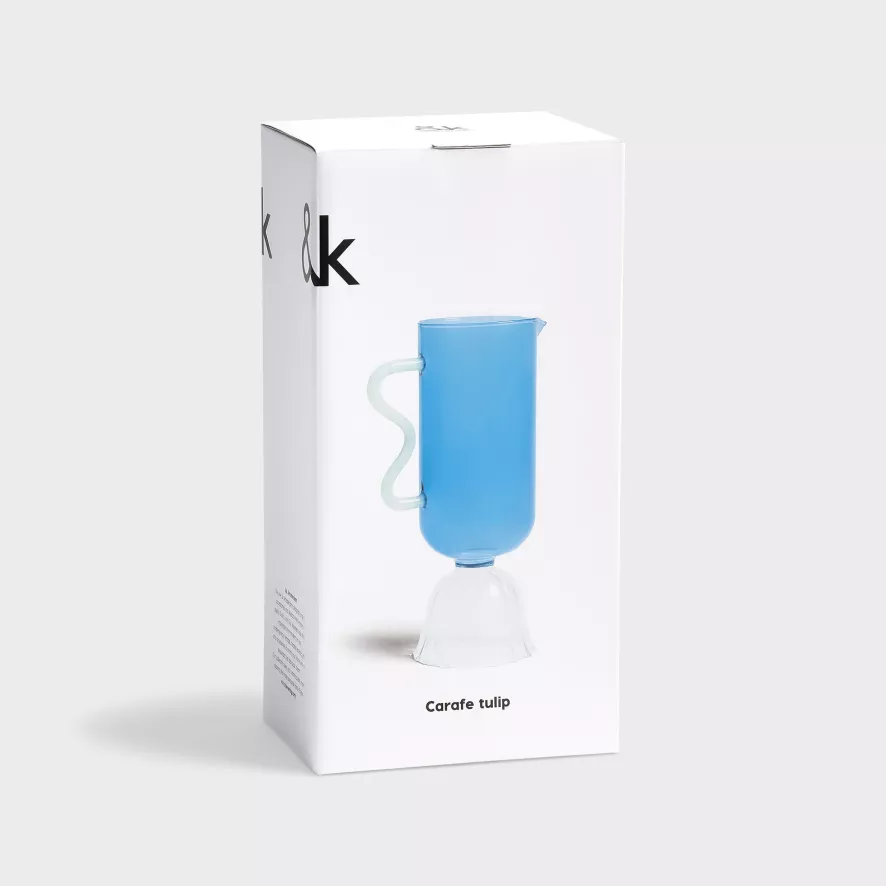 & klevering Tulip Karaf 0,7L Groen - Stijlvol Tafelaccessoire - Afbeelding 9