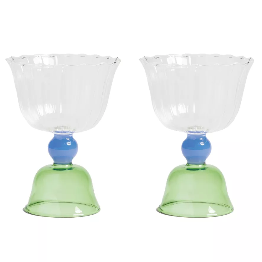 & Klevering Tulip Wijnglazen Set Van 2 - Blauw | Elegante Tafelaccessoires - Afbeelding 10