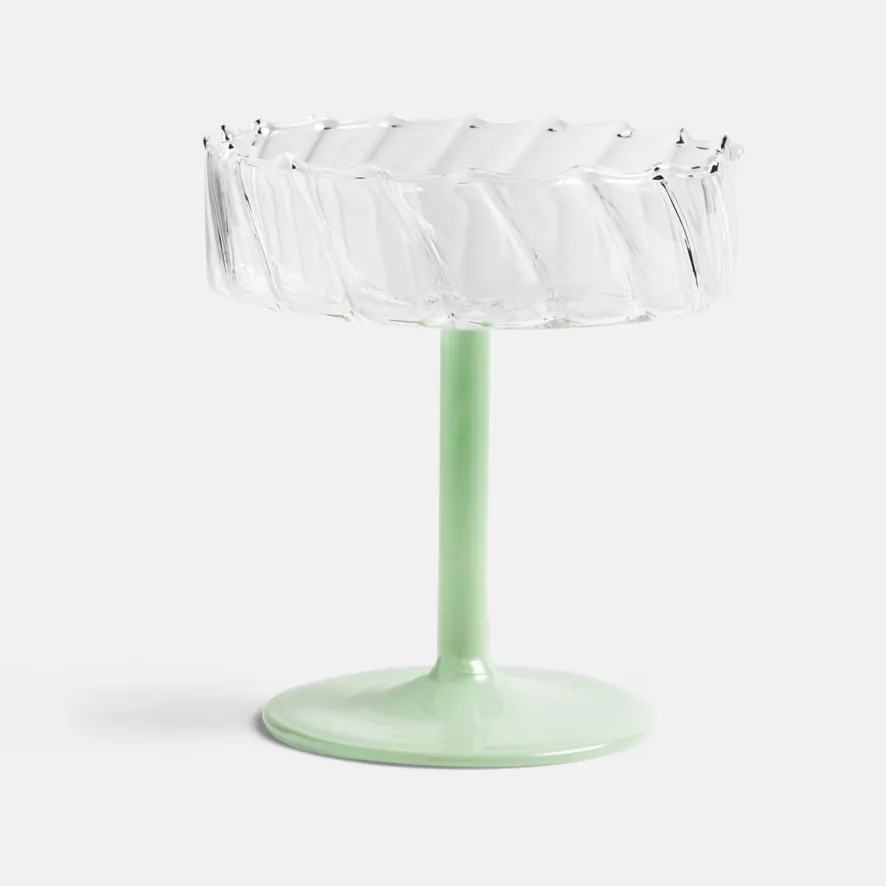 & klevering Twirl Coupe Champagneglazen Set van 2 - Roze - Elegante Tafelaccessoires - Afbeelding 4