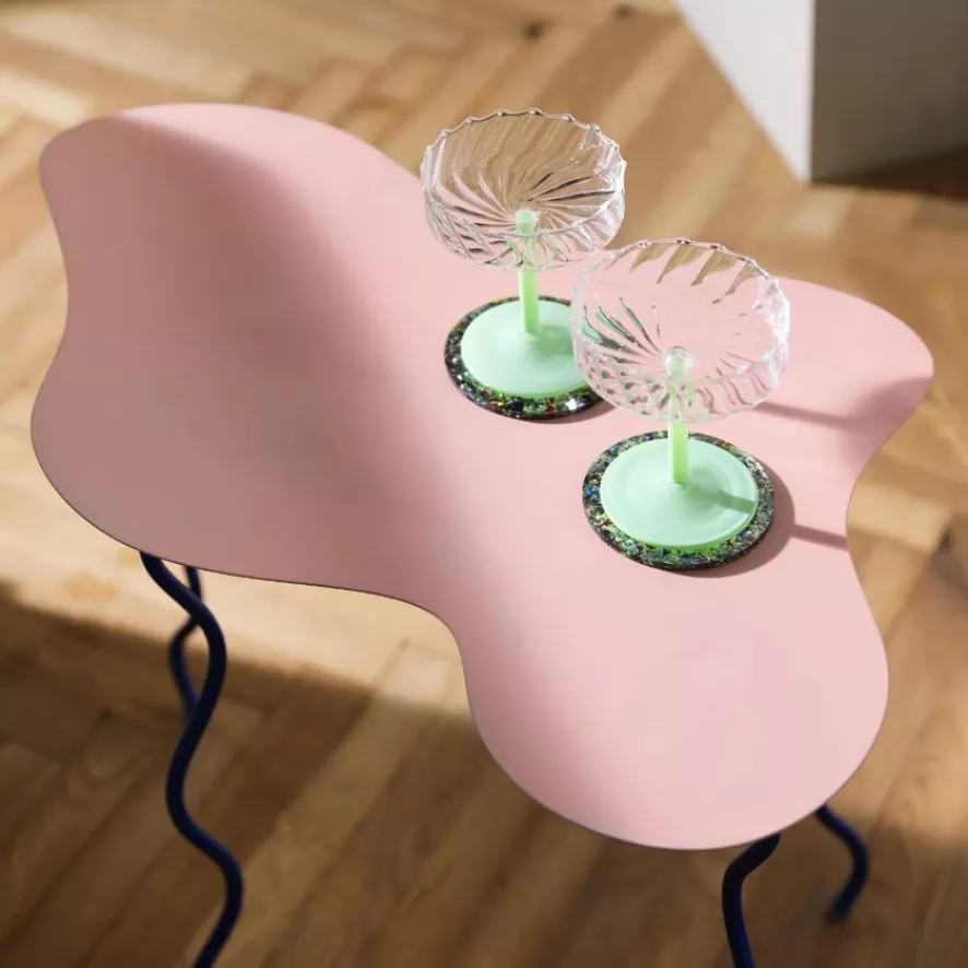 & klevering Twirl Coupe Champagneglazen Set van 2 - Roze - Elegante Tafelaccessoires - Afbeelding 3