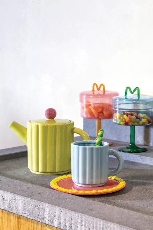 & klevering Flow Opberger Roze - Stylish en Functionele Woonaccessoire - Afbeelding 3