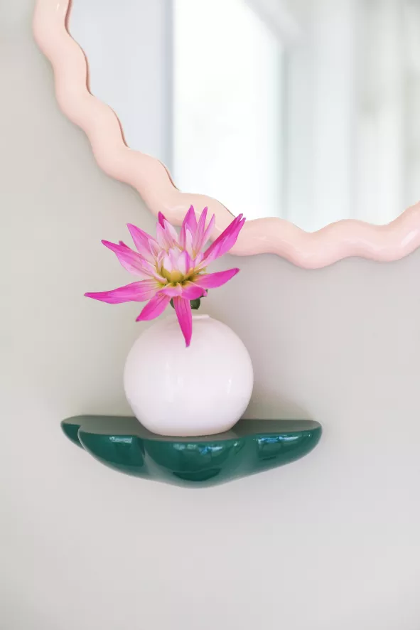 & klevering Zigzag Spiegel Ø50 - Moderne Wandspiegel voor Woonaccessoires - Afbeelding 3