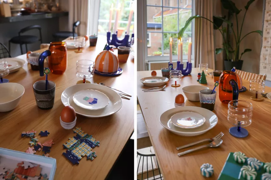 & klevering Churros Kandelaar Large Roze - Grote Roze Kandelaar voor Woonaccessoires - Afbeelding 5